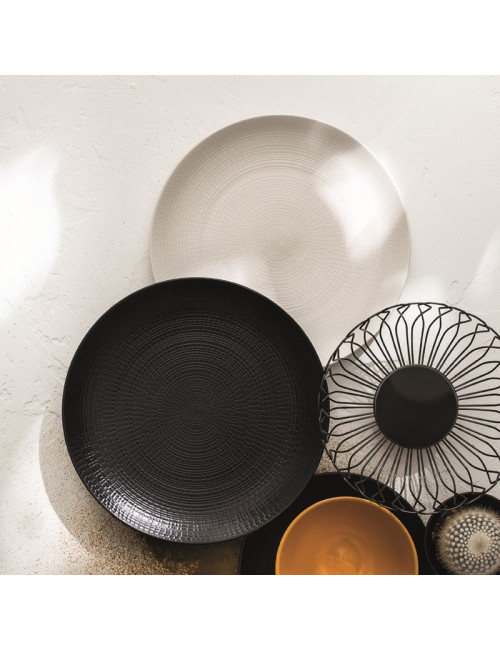 6 assiettes DEGRENNE Modulo nature Pierre de Lave - 5 tailles