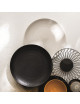 6 assiettes DEGRENNE Modulo nature Pierre de Lave - 5 tailles