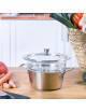Ensemble vapeur CRISTEL 1826 inox et verre - 2 tailles