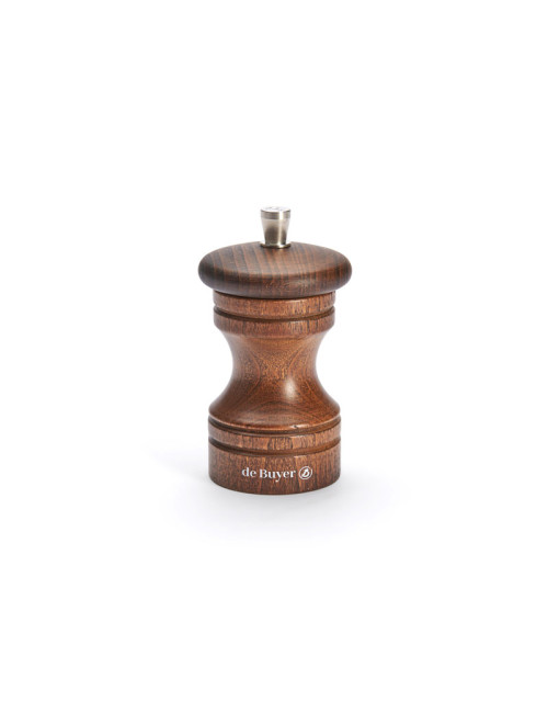 Moulin à sel Paso De Buyer 10cm en bois - 4 coloris