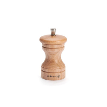 Moulin à sel Paso De Buyer 10cm en bois - 4 coloris
