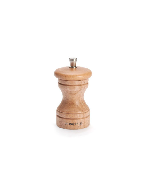 Moulin à poivre Paso De Buyer 10cm en bois - 4 coloris