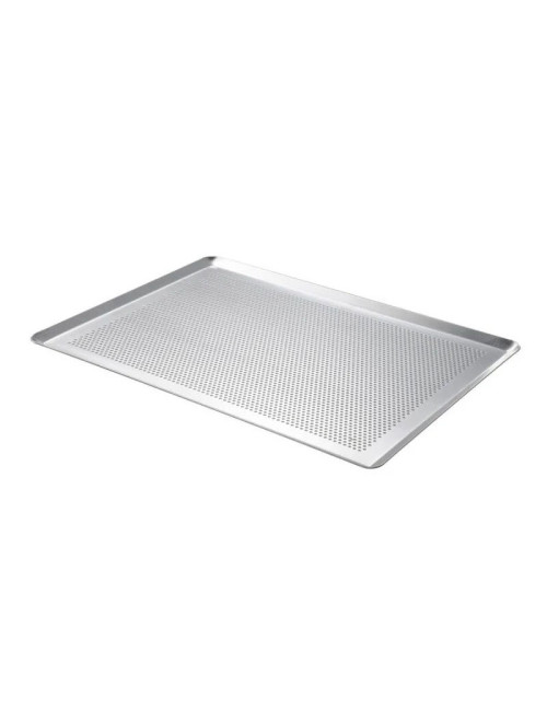 Plaque de cuisson De Buyer rectangulaire perforée en aluminium 40x30cm