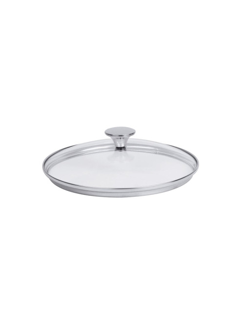 Couvercle bombé CRISTEL Master fixe en verre et inox - 9 tailles