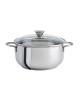 Couvercle bombé CRISTEL Master fixe en verre et inox - 9 tailles
