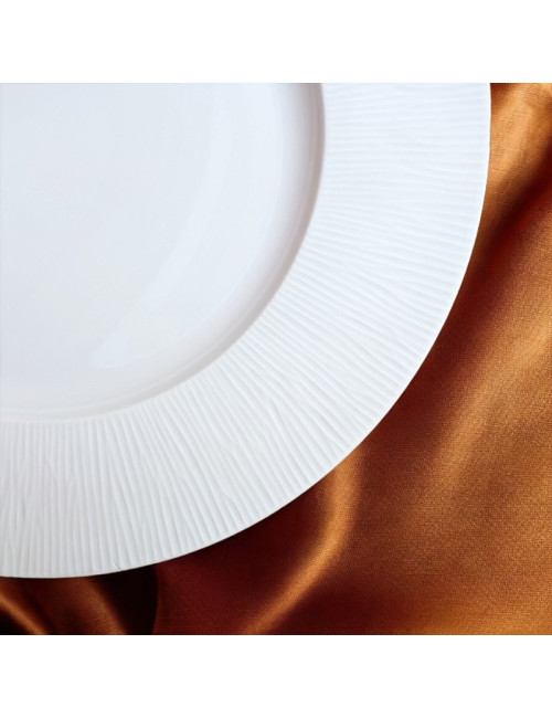 6 assiettes Boréal Onde Degrenne en porcelaine - 3 tailles