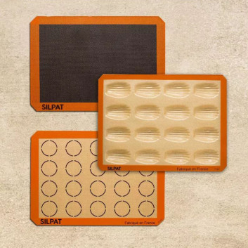 Kit français SILPAT tapis de cuisson macarons madeleines