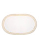 Plat ovale Couronne Degrenne en porcelaine 38x23.5cm