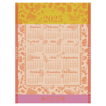 Torchon Calendrier 2025 Le Jacquard Français en coton