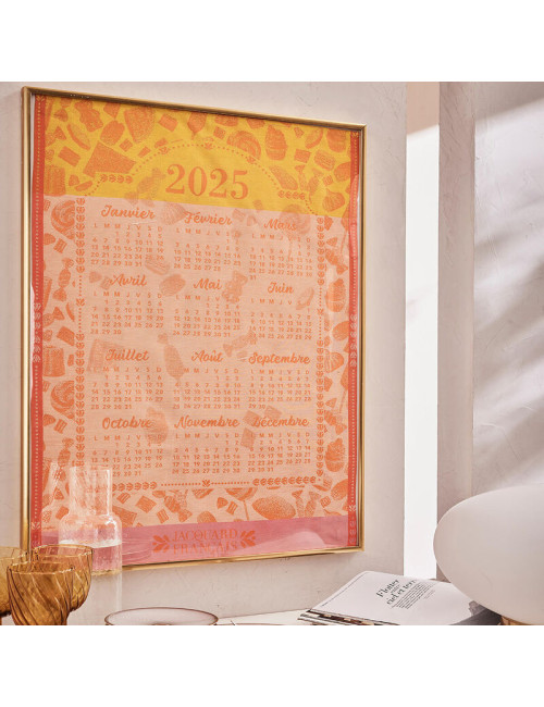 Torchon Calendrier 2025 Le Jacquard Français en coton