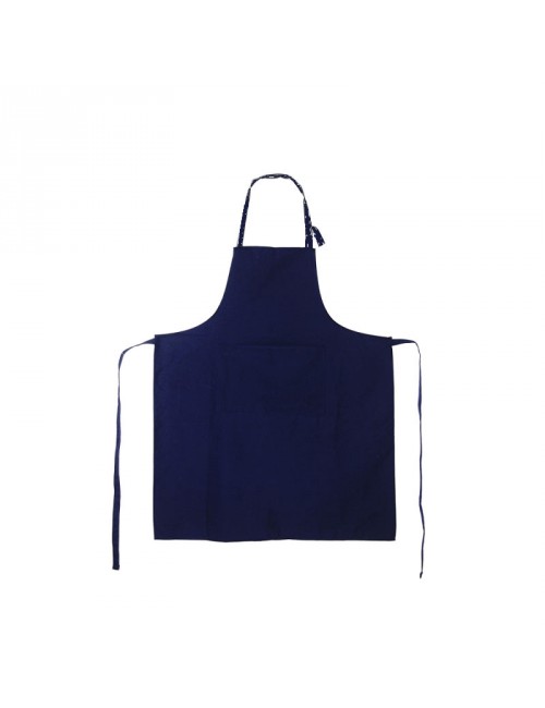 Tablier bleu marine en 100% coton