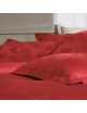 2 taies d'oreiller Reseda Rubis Blanc des Vosges 65x65cm