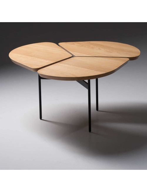 Table basse Miss Trèfle Airborne chêne - 3 dimensions