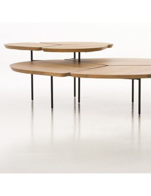 Table basse Miss Trèfle Airborne chêne - 3 dimensions
