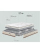 Matelas Bultex Reset Hybride soft, medium, strong ou extra strong - 7 tailles