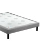 Sommier EPEDA Noyer Origines confort ferme lattes massives - 17 tailles 15 coloris