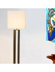 Lampadaire en laiton LD199 Casadisagne bi-colore doré noir