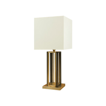 Lampe à poser en laiton L199 Casadisagne bi-colore doré noir