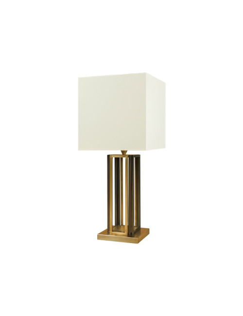 Lampe à poser en laiton L199 Casadisagne bi-colore doré noir