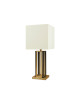 Lampe à poser en laiton L199 Casadisagne bi-colore doré noir
