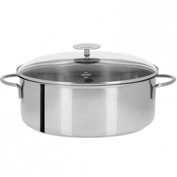 Faitout en inox Cristel Mutine fixe avec couvercle verre - 3 tailles