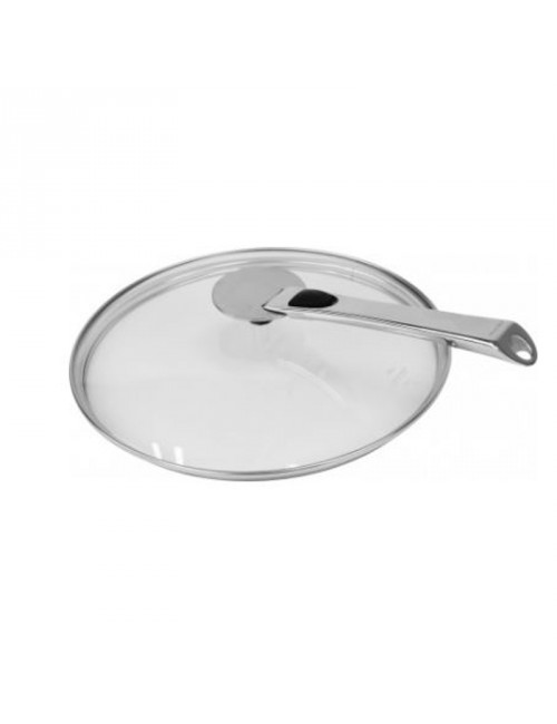 Couvercle en verre ovale CRISTEL Platine - 2 tailles