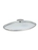 Couvercle en verre ovale CRISTEL Platine - 2 tailles