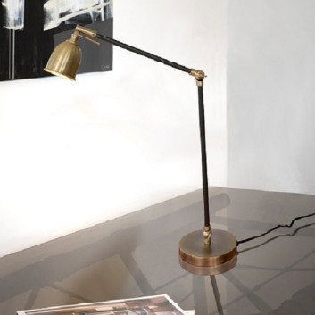 Lampe de bureau à poser liseuse en laiton L71 Casadisagne - 2 coloris