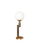 Lampe à poser en laiton L188 Casadisagne bicolore noir et or