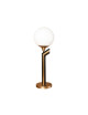 Lampe à poser en laiton L192 Casadisagne bicolore noir et or