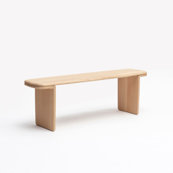 Banc Téhème Drugeot Manufacture chêne massif - 2 teintes 3 tailles