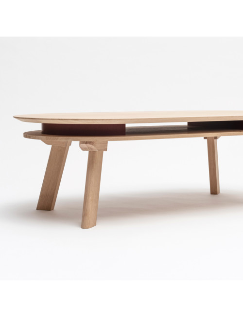 Table basse Parati Drugeot Manufacture chêne massif - 2 finitions 14 coloris