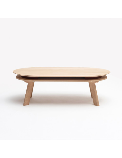 Table basse Parati Drugeot Manufacture chêne massif - 2 finitions 14 coloris