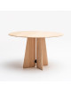 Table à manger Farfalla ronde Drugeot Manufacture chêne massif - 2 finitions