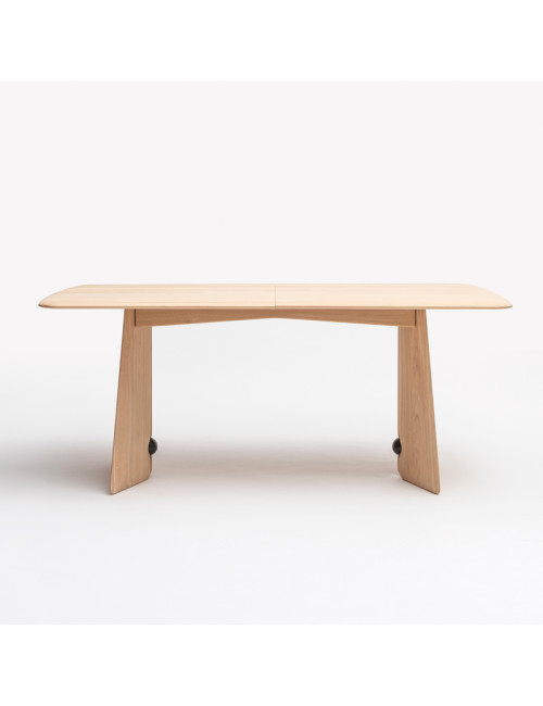 Table à manger fixe ou extensible Farfalla Drugeot Manufacture - 2 finitions 2 tailles