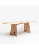 Table à manger fixe ou extensible Farfalla Drugeot Manufacture - 2 finitions 2 tailles