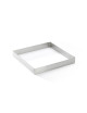 Cercle à tarte carré De Buyer Valrhona en inox perforé