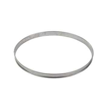 Cercle à tarte haut en inox bords roulés GOBEL - 2 tailles