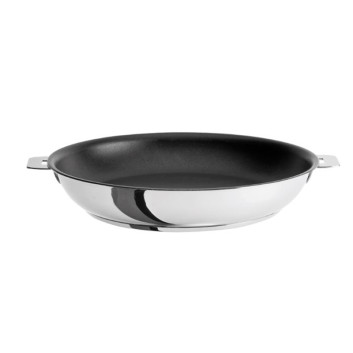 Poêle haute Cristel Mutine antiadhérente amovible inox - 2 tailles