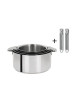 Batterie Cristel Mutine 4 casseroles + 2 poignées amovibles Zenith