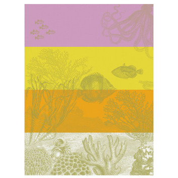 Torchon Sous l'océan Le Jacquard Français en coton - 3 coloris