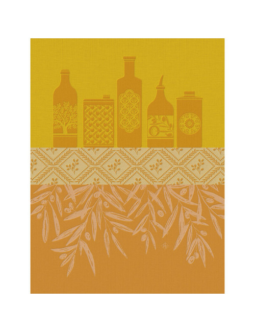 Torchon Huiles Provençales Le Jacquard Français en coton - 3 coloris