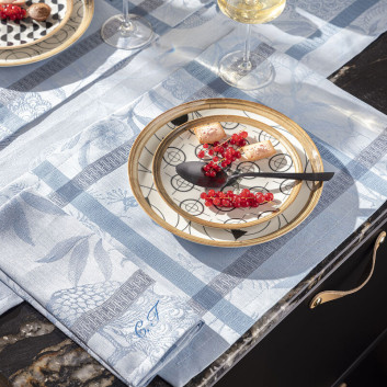 4 sets de table A l'orangerie en lin Le Jacquard Français lin - 3 coloris