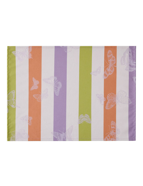 4 sets de table enduits Bal des Papillons coton Le Jacquard Français - 3 coloris