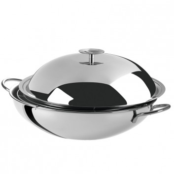 Wok en inox Cristel Casteline - 2 tailles