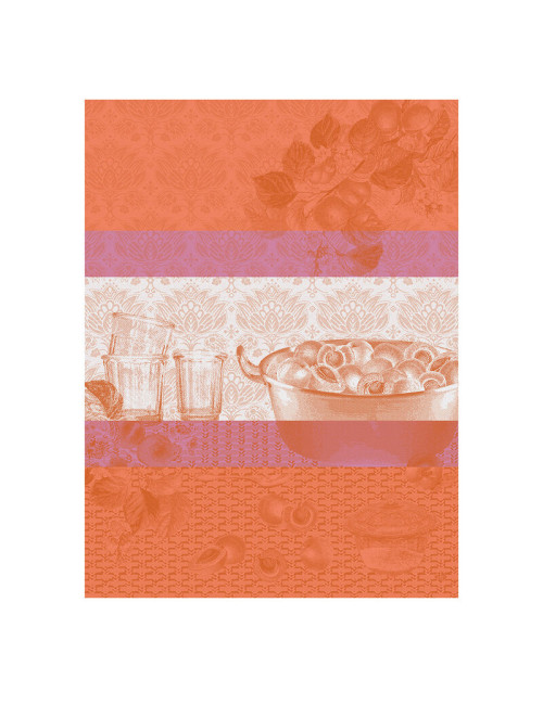 Torchon Confiture Abricots Le Jacquard Français en coton - 3 coloris