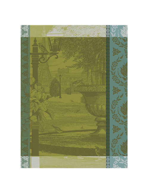 Torchon Jardin Parisien Le Jacquard Français en coton - 2 coloris