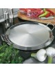 Grill rond Cristel plancha en inox diamètre 34cm