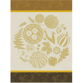 Torchon Thanksgiving Le Jacquard Français en coton - 3 coloris