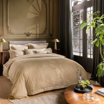 Housse de couette Arabesque Sépia Le Jacquard Français - 2 dimensions